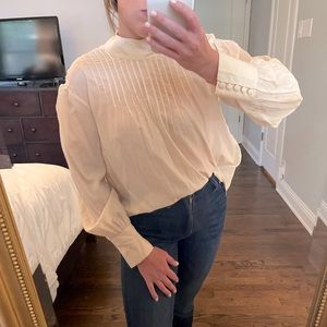 And Other Stories - tan long sleeve blouse - 0